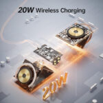 Budi 20W 4 in 1 MagSafe Wireless Charger with Night Light Charging Station - Image 2