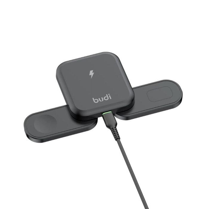 Budi Foldable Magnetic 3 in 1 Wireless Charger - Image 5