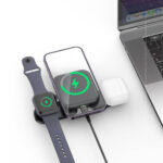 Budi Foldable Magnetic 3 in 1 Wireless Charger - Image 3