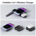 Budi Foldable Magnetic 3 in 1 Wireless Charger - Image 4