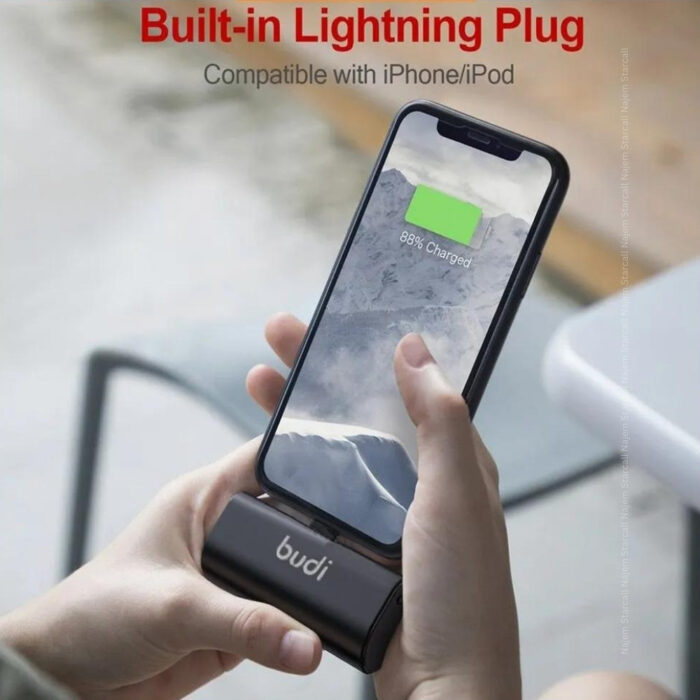 Budi Portable Power Bank with Lightning 5000mAh - Image 2