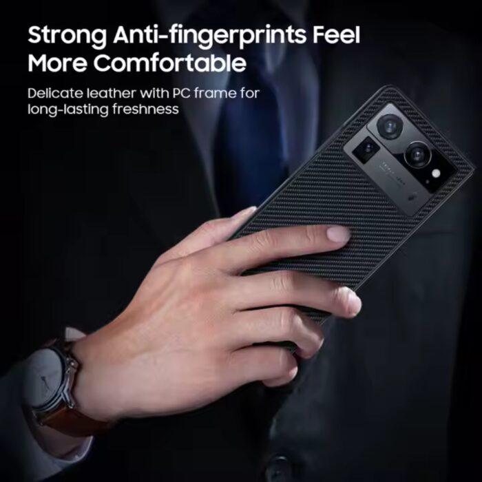 Carbon Fiber Texture Case for Tecno Phantom V Fold 2 - Image 3
