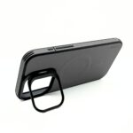 Coblue Magnetic Leather Camera Frame Stand Case for iPhone 15 Pro Max - Image 2