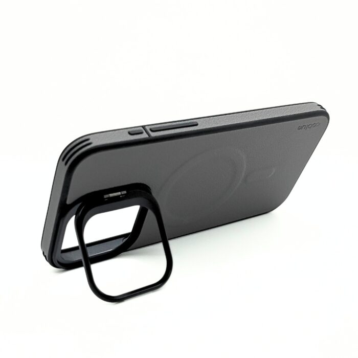 Coblue Magnetic Leather Camera Frame Stand Case for iPhone 15 Pro Max - Image 2