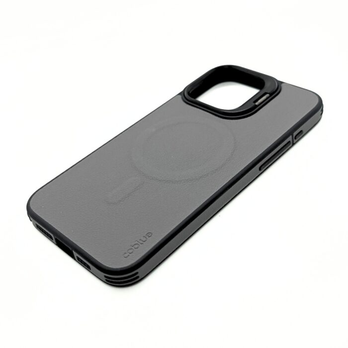 Coblue Magnetic Leather Camera Frame Stand Case for iPhone 15 Pro Max - Image 3