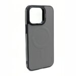 Coblue Magnetic Leather Camera Frame Stand Case for iPhone 15 Pro Max
