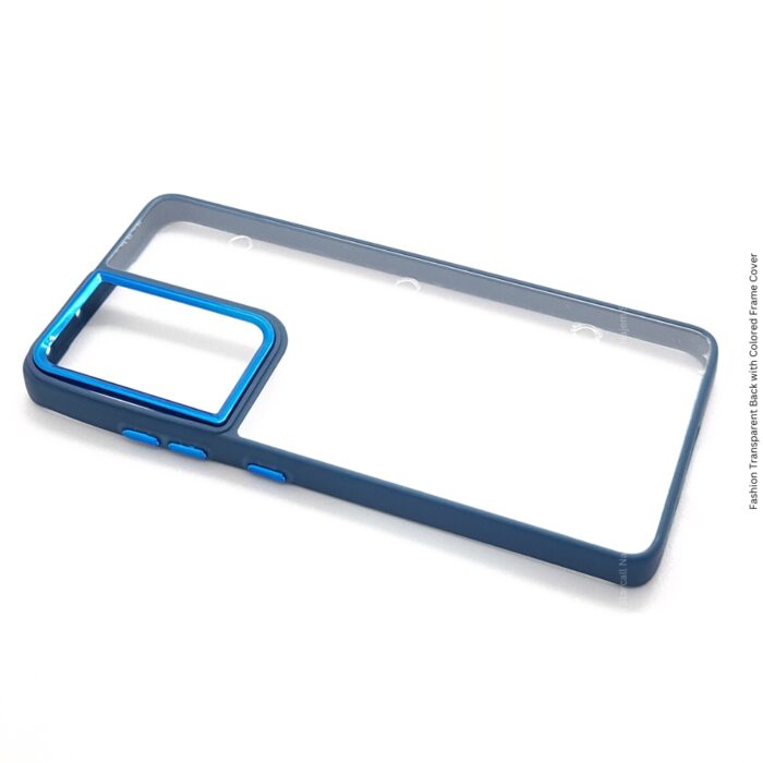 Fashion Transparent Back with Colored Frame Cover - for Samsung S21 and S21 Plus - Image 2