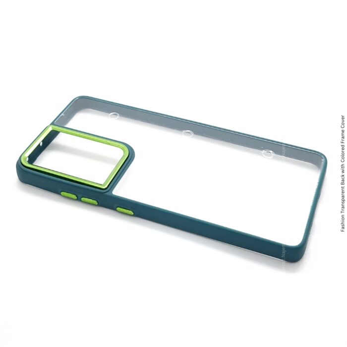 Fashion Transparent Back with Colored Frame Cover - for Samsung S21 and S21 Plus - Image 4