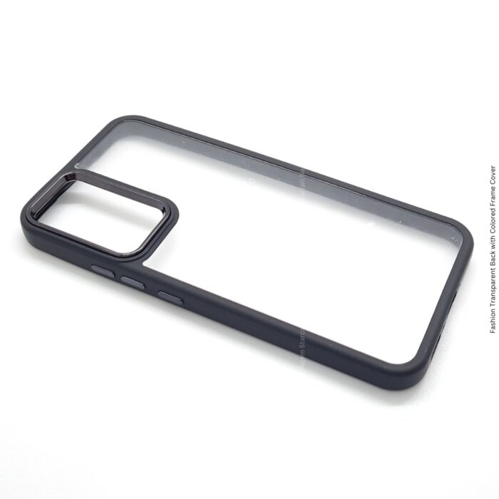 Fashion Transparent Back with Colored Frame Cover for Samsung A14 - Image 2