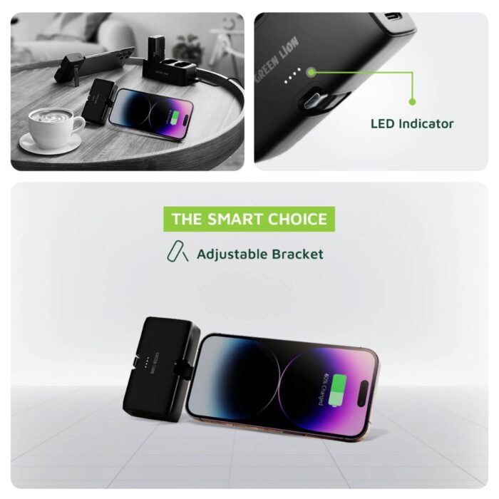 Green Lion 3 In 1 Power Bank Station - Image 4