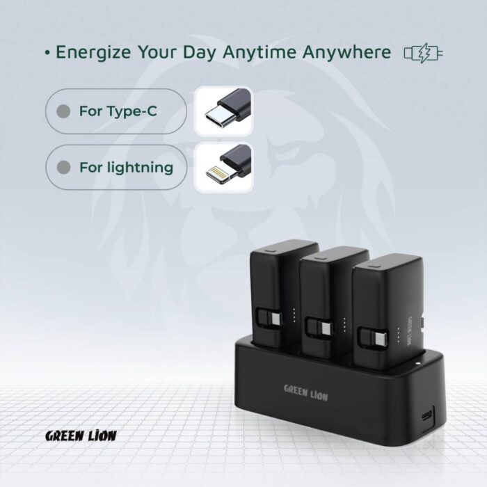 Green Lion 3 In 1 Power Bank Station - Image 5