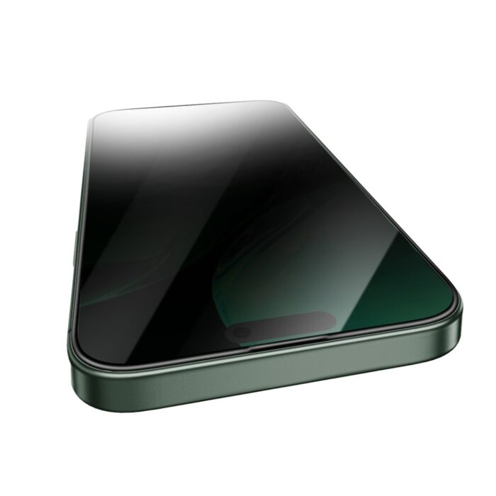 Green Lion 3D Silicone Plus Advanced Privacy Edge Glass for iPhone 16 Pro - Image 3