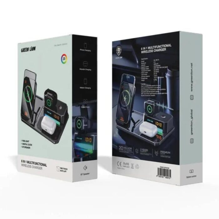 Green Lion 6 in 1 Multifunctional Wireless Charger - Image 5