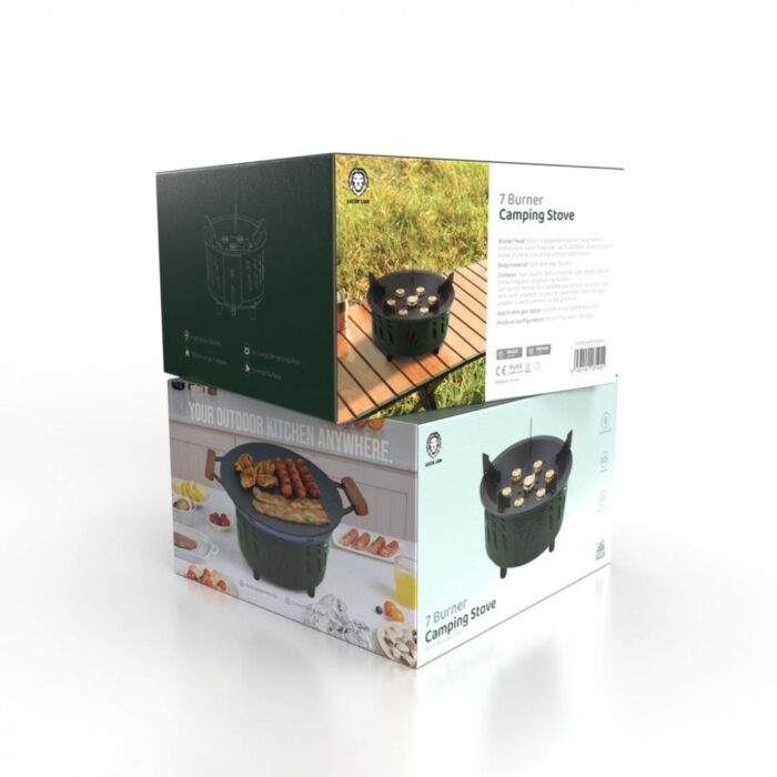Green Lion 7 Burner Camping Stove With Storage Bag - Image 2