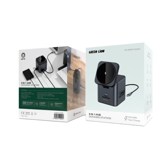Green Lion 9 In 1 Hub Docking Station - Image 3