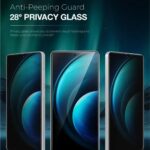 Green Lion 9H Privacy Shield Fingerprint Unlock Tempered Glass for S26 Ultra - Image 2