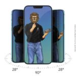 Green Lion 9H Steve Privacy Full Glass Screen Protector for iPhone 13 Pro - Image 3