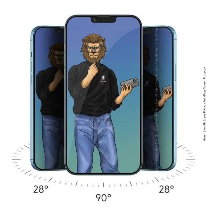 Green Lion 9H Steve Privacy Full Glass Screen Protector for iPhone 13 Pro - Image 3