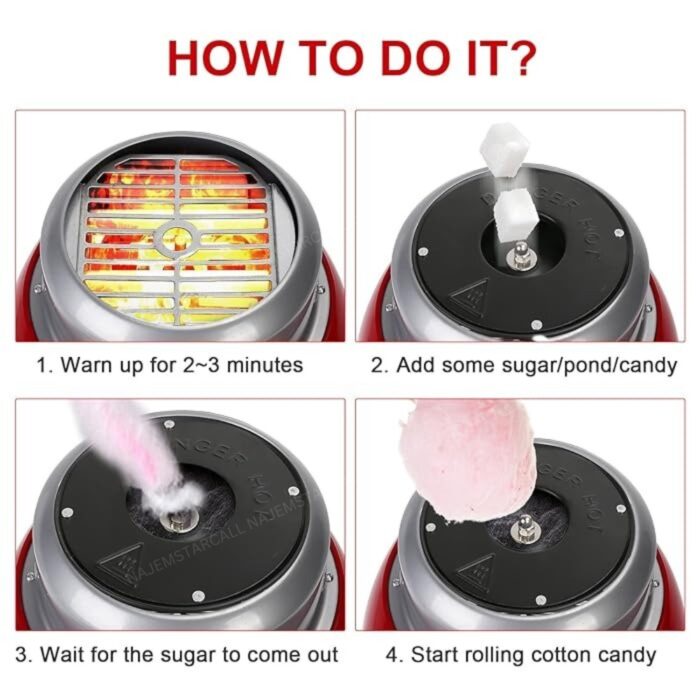 Green Lion Cotton Candy Maker - Image 3