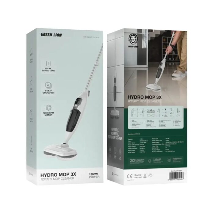 Green Lion Hydro Mop 3X Rotary Mop Cleaner 1300W - Image 2