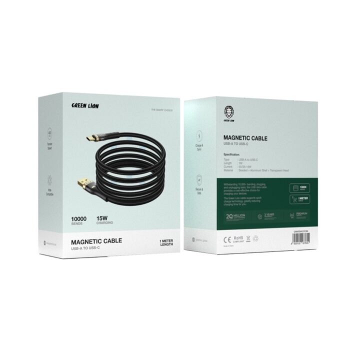 Green Lion Magnetic Cable USB-A to USB-C - Image 2