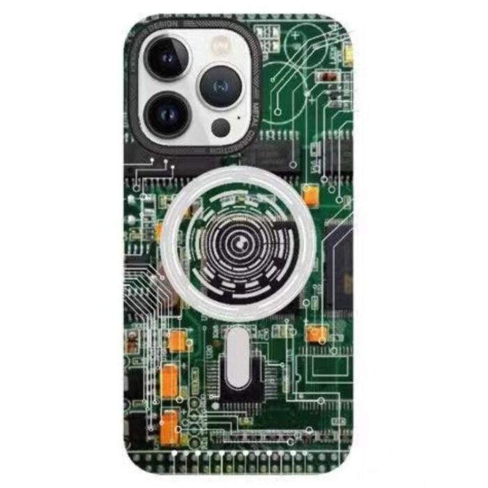iPhone 14 Pro Green Lion Magnetic Tech Plus Case - Image 2