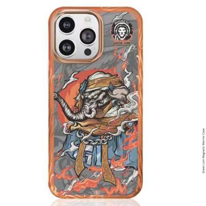 Green Lion Magnetic Warrior Case for iPhone 14 Pro - Image 4