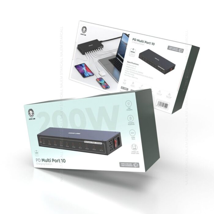 Green Lion PD Multi Ports 10 Charging Station 200W - Image 2