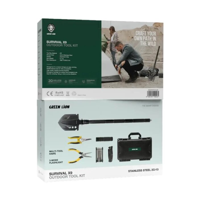 Green Lion Survival X9 Outdoor Tool Kit - Image 8