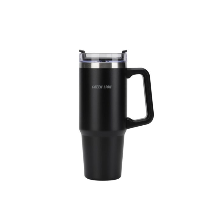 Green Lion Vacuum Travel Mug - Image 4