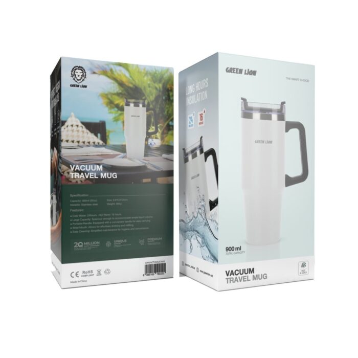 Green Lion Vacuum Travel Mug - Image 3