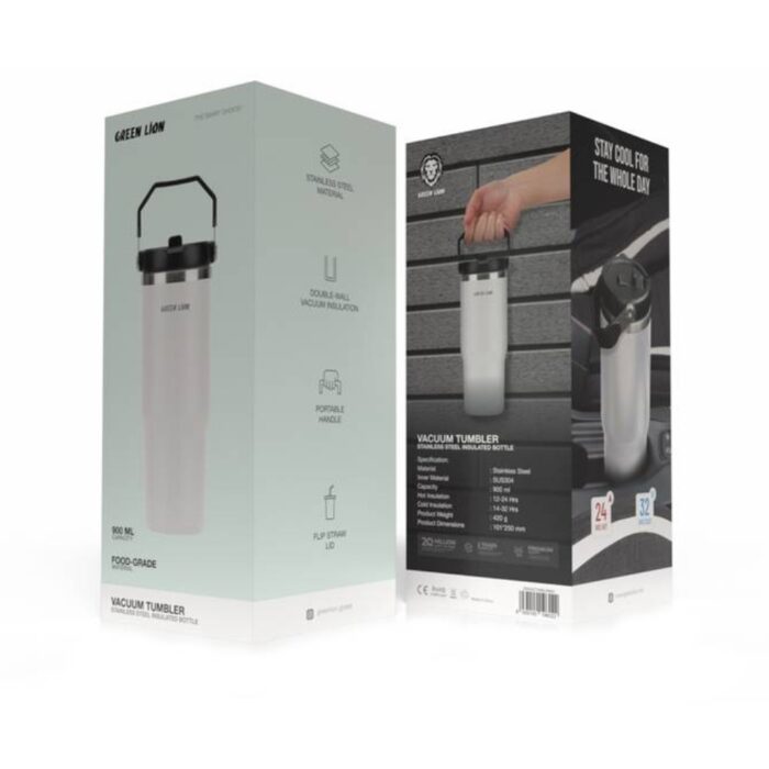 Green Lion Vacuum Tumbler Stainless Steel Insulated Bottle - Image 6