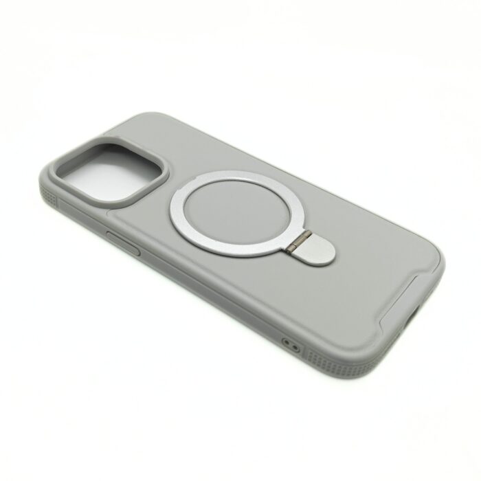 Henks Gripp Magnetic Kickstand Leather Case for iPhone 15 Pro Max - Image 4