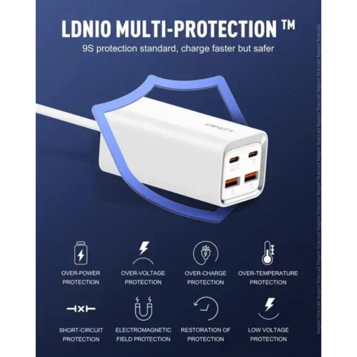 Ldnio 65W Multi-port Desktop Charging Station A4610C - Image 3
