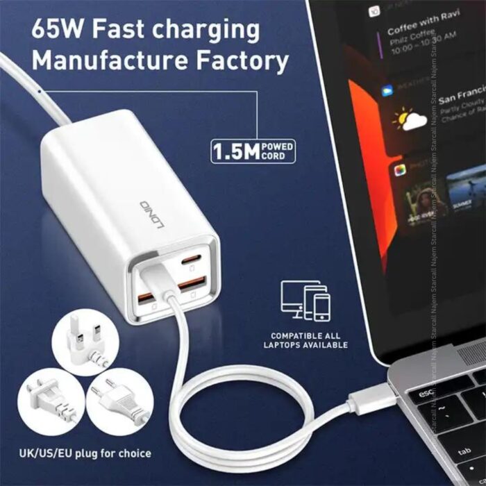 Ldnio 65W Multi-port Desktop Charging Station A4610C - Image 4