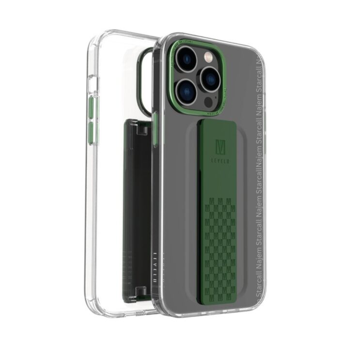 Levelo Graphia Clear Case with Extra Grip for iPhone 14 Pro Max - Image 5