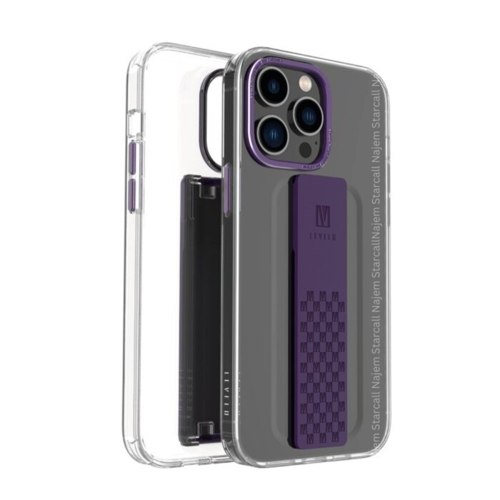 Levelo Graphia Clear Case with Extra Grip for iPhone 14 Pro Max - Image 6