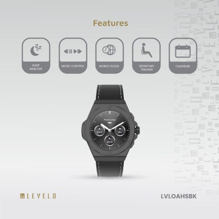 Levelo Oak Automatique Hybrid Smartwatch with Extra Strap - Image 4
