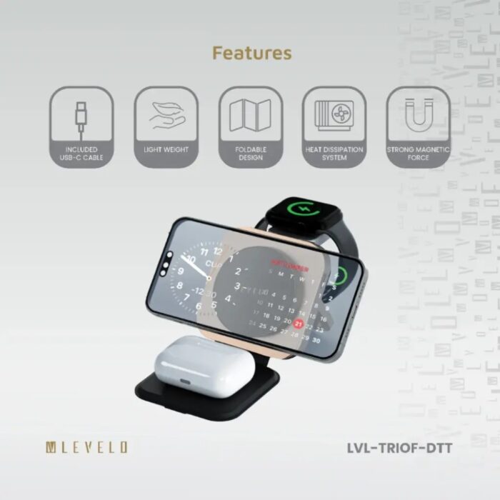 Levelo TrioFlow 3 In 1 Wireless Charger - Image 6