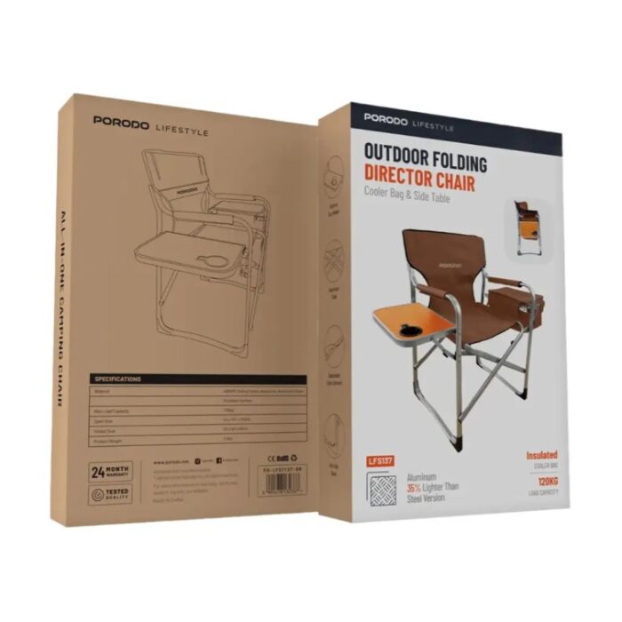 Porodo Lifestyle Outdoor Folding Director Chair - Image 2