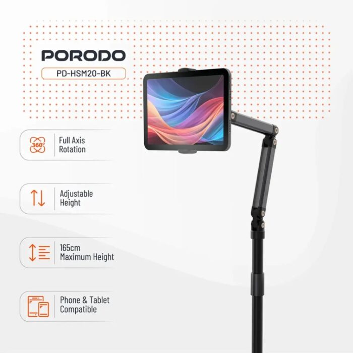 Porodo Phone & Tablet Floor Stand HS20 - Image 6