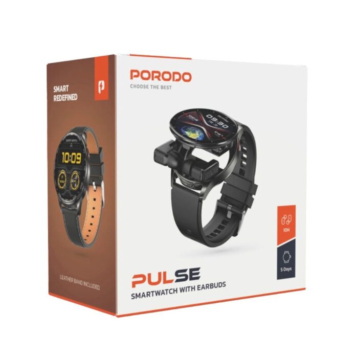Porodo Pulse Smartwatch With Earbuds - Image 6