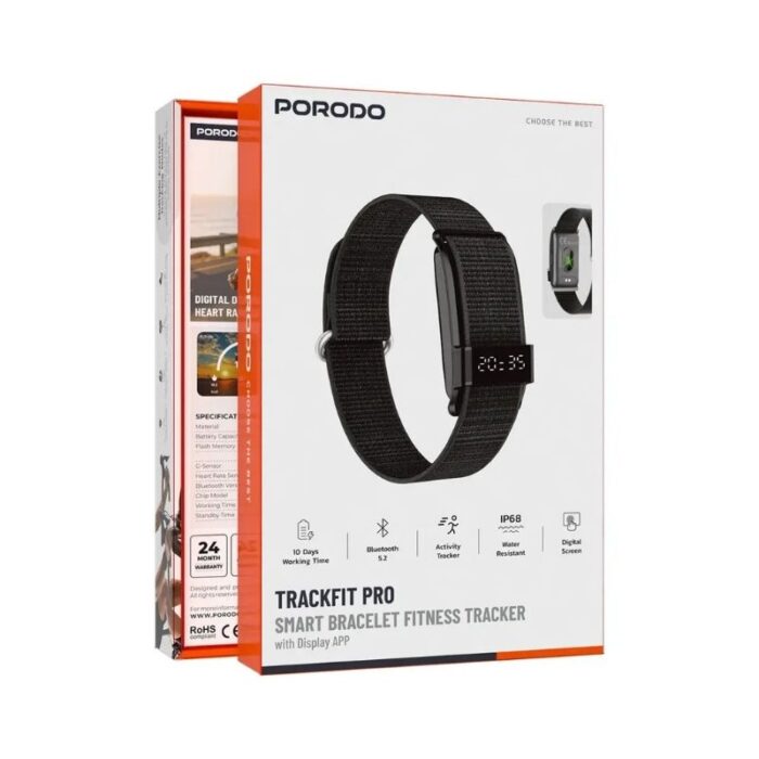Porodo Trackfit Pro Smart Bracelet Fitness Tracker with Display App - Image 13