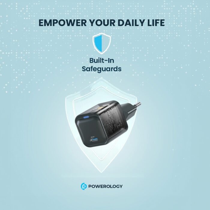Powerology Ultra-Compact GaN Charger PD 20W EU - Image 3