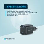 Powerology Ultra-Compact GaN Charger PD 20W EU - Image 4