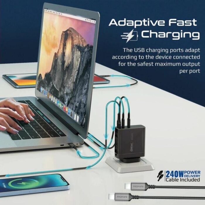 Promate 140W Power Delivery 3.1 GaN Charger - Image 4