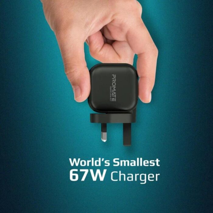 Promate 67W Super-Speed USB-C GaNFast Charger - Image 6