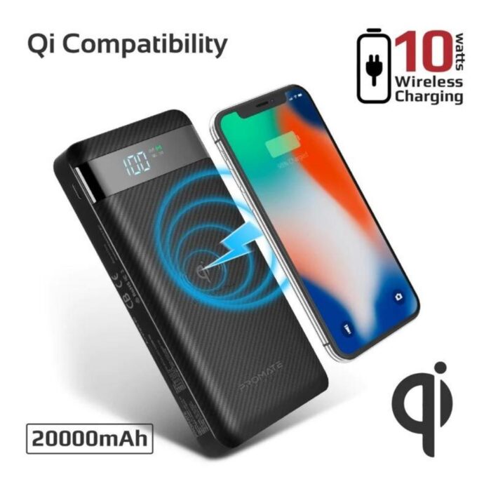 Promate AuraTank 20 Qi Wireless Charging 20W PD - Image 3