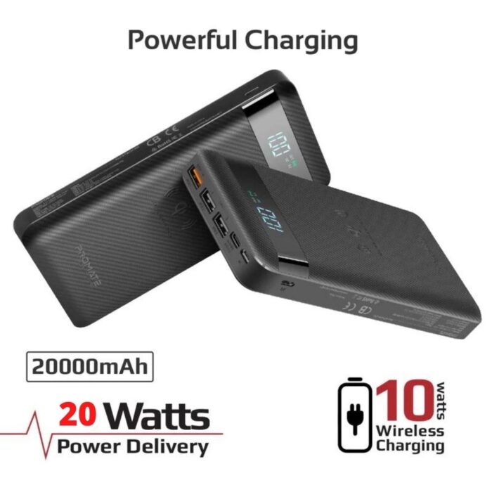 Promate AuraTank 20 Qi Wireless Charging 20W PD - Image 5