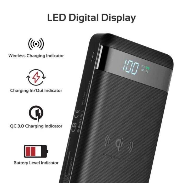 Promate AuraTank 20 Qi Wireless Charging 20W PD - Image 6